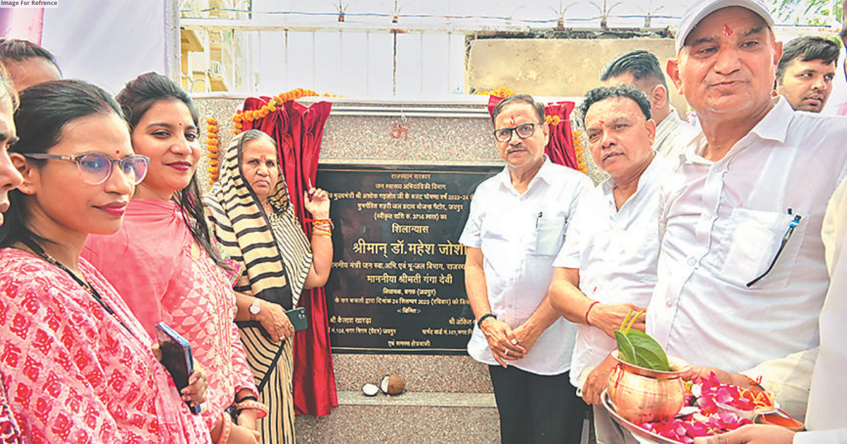 Joshi lays foundation stone of water schemes
